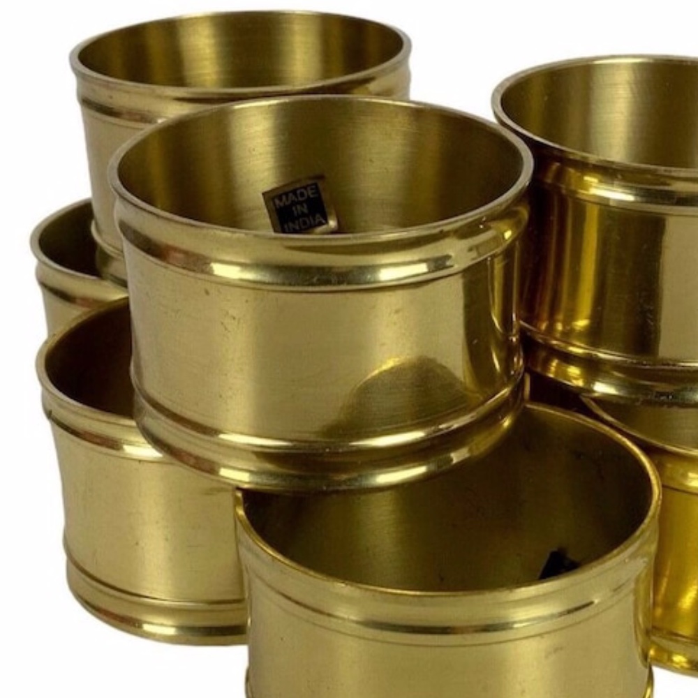 Brass Napkin Rings (made in India)